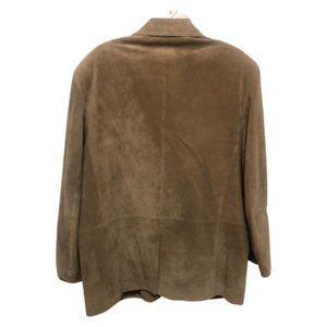 Pendleton Tan Ultra swede long sports coat mens large